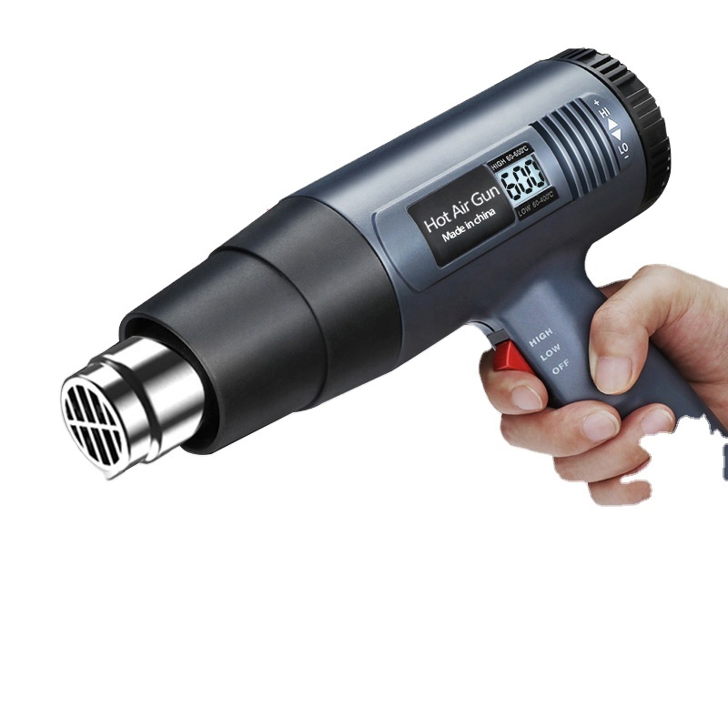 2000W Temperature EU plug Adjustable Digital display handhold hot air gun for Shrink Wrap