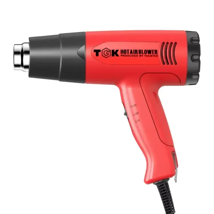 220V Heat Gun 1600W 2 gear temperatures settings Multifunction Electric Hot Air Gun with Nozzle Attachments Power Tool