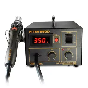 ATTEN AT850D 550W 110V/220V 480 Degree Hot Air Rework Station LED Heat Gun Blow Dryer for BGA IC Desoldering Tool