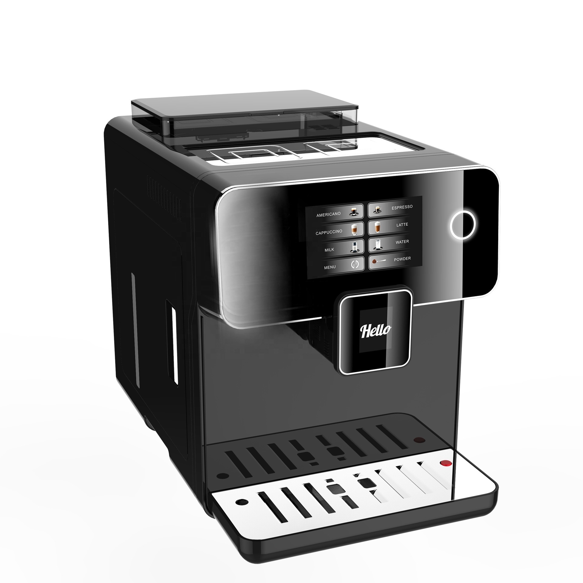 19 bar Coffee Machine Commercial Super Automatic Digital Best Automatic Coffee Machine Touch Screen display