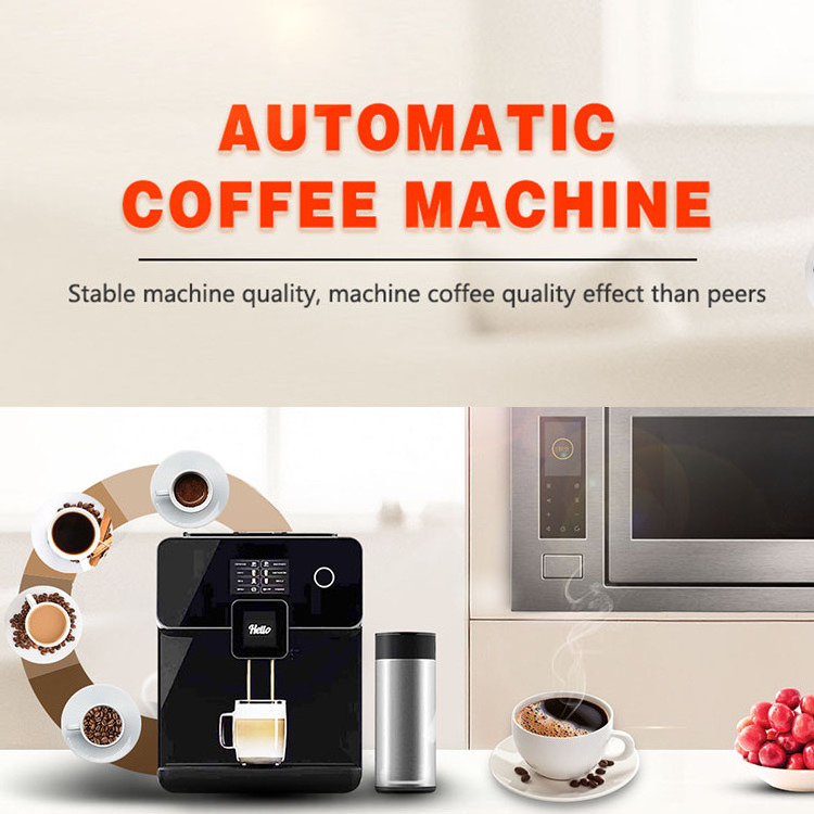 19 bar Coffee Machine Commercial Super Automatic Digital Best Automatic Coffee Machine Touch Screen display