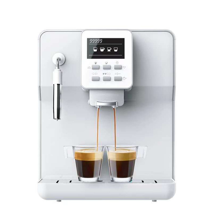 Wholesale Professional Display Bean to Cup One Touch Cappuccino Latte Milk Foam Espresso Maker Electric Coffee Machine 1.2 M