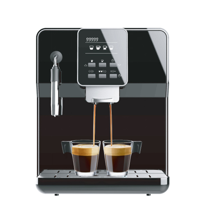 Wholesale Professional Display Bean to Cup One Touch Cappuccino Latte Milk Foam Espresso Maker Electric Coffee Machine 1.2 M