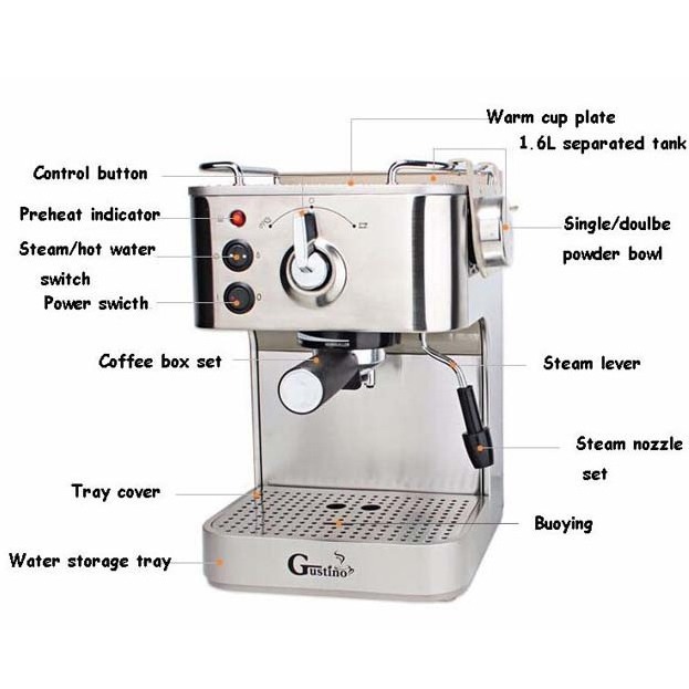 Italian Semi-automatic Coffee Cup Making Machine commercial espresso Machines Professional office espresso Coffee Maker