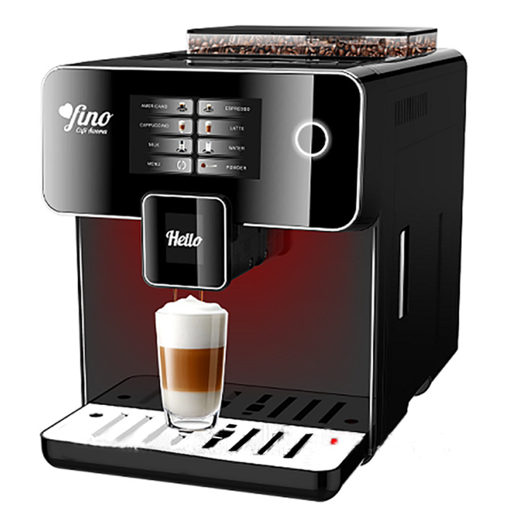 19 bar Coffee Machine Commercial Super Automatic Digital Best Automatic Coffee Machine Touch Screen display