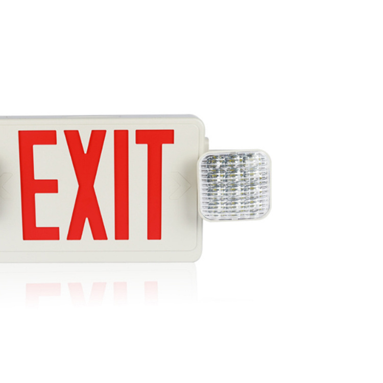 Emergency Led Light Rechargeable Wall-mounted Exit Sign Dual Head Emergency Light