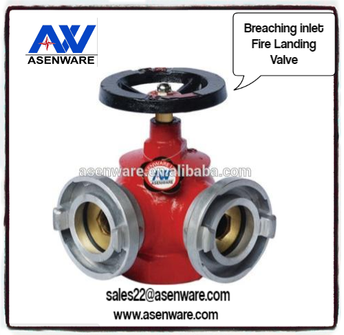 2 way breaching inlet and outlet with fire landing valve for Shopping Mall