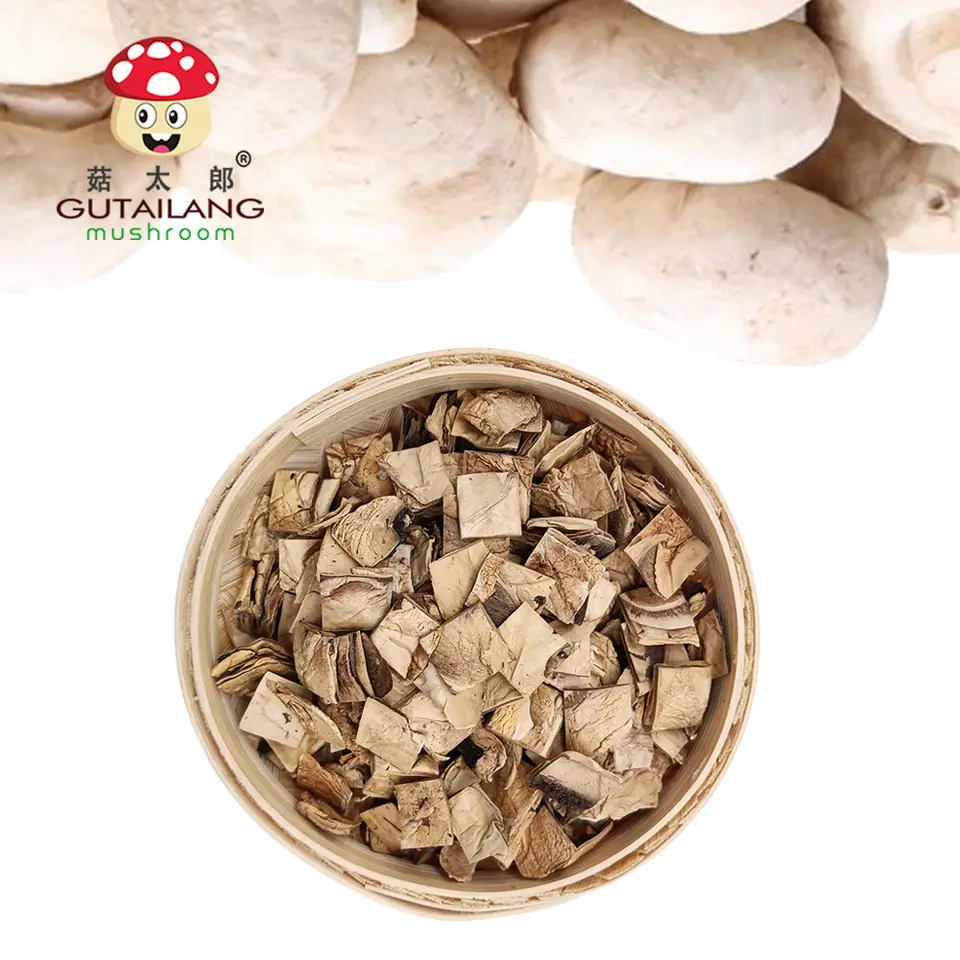 Factory Supply Wholesale Dried Champignon Granules Gutailang Dried Mushroom Cube Dried Champignon Diced Shiitake Mushroom