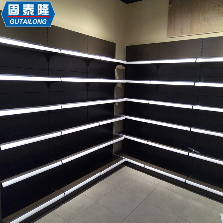 Light duty metal big storage space supermarket display rack ...