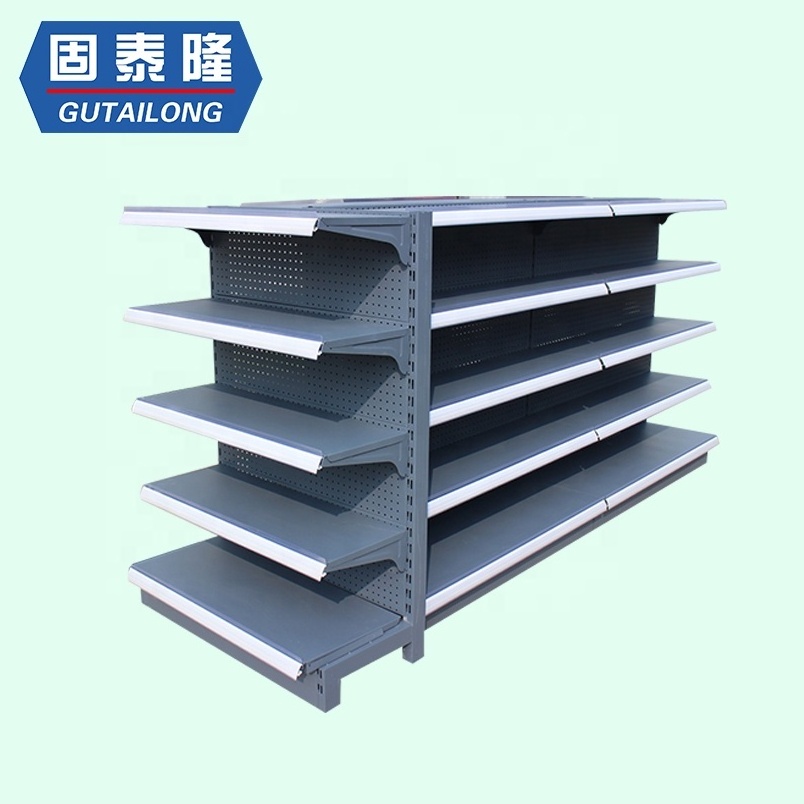 Modern retail shop gondola shelving system grocery store used display units shelving for sale