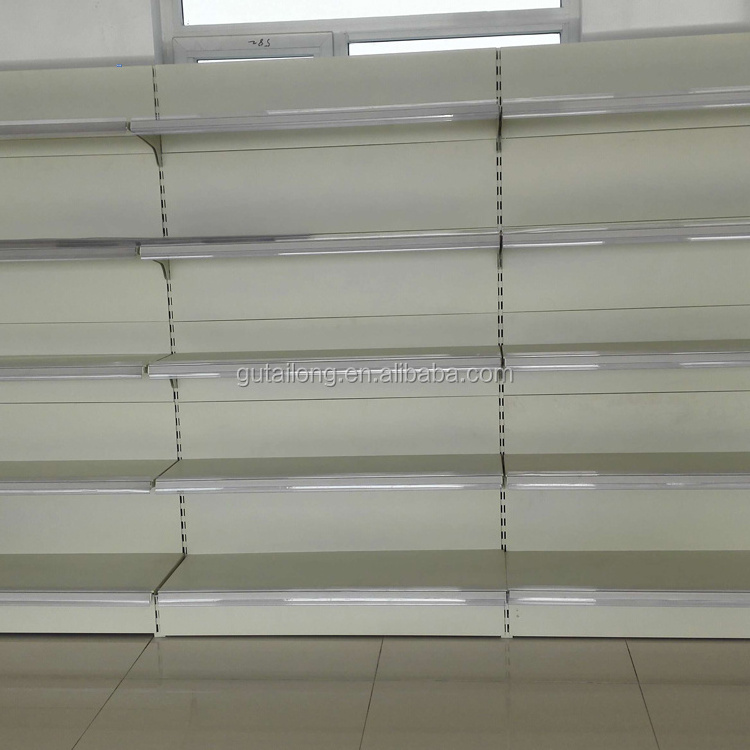 Metal grocery supermarket steel display shelf for singled  supermarket display rack