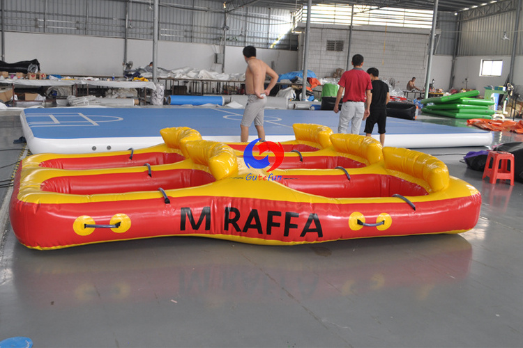 can drag jet ski towing surfing 5 persons Inflatable Towable Water Donut Boat inflatable flying fish banana boat for sale