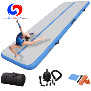 46ft x 6ft x 4in gymnasts cheerleading practice tumbling flips jumps tumblemat gym inflatable air tumble track for sale