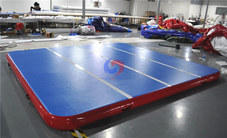 Factory sale big safer tumbling cheerleader flips training gymnastics crash inflatable gym air tumble track for gym