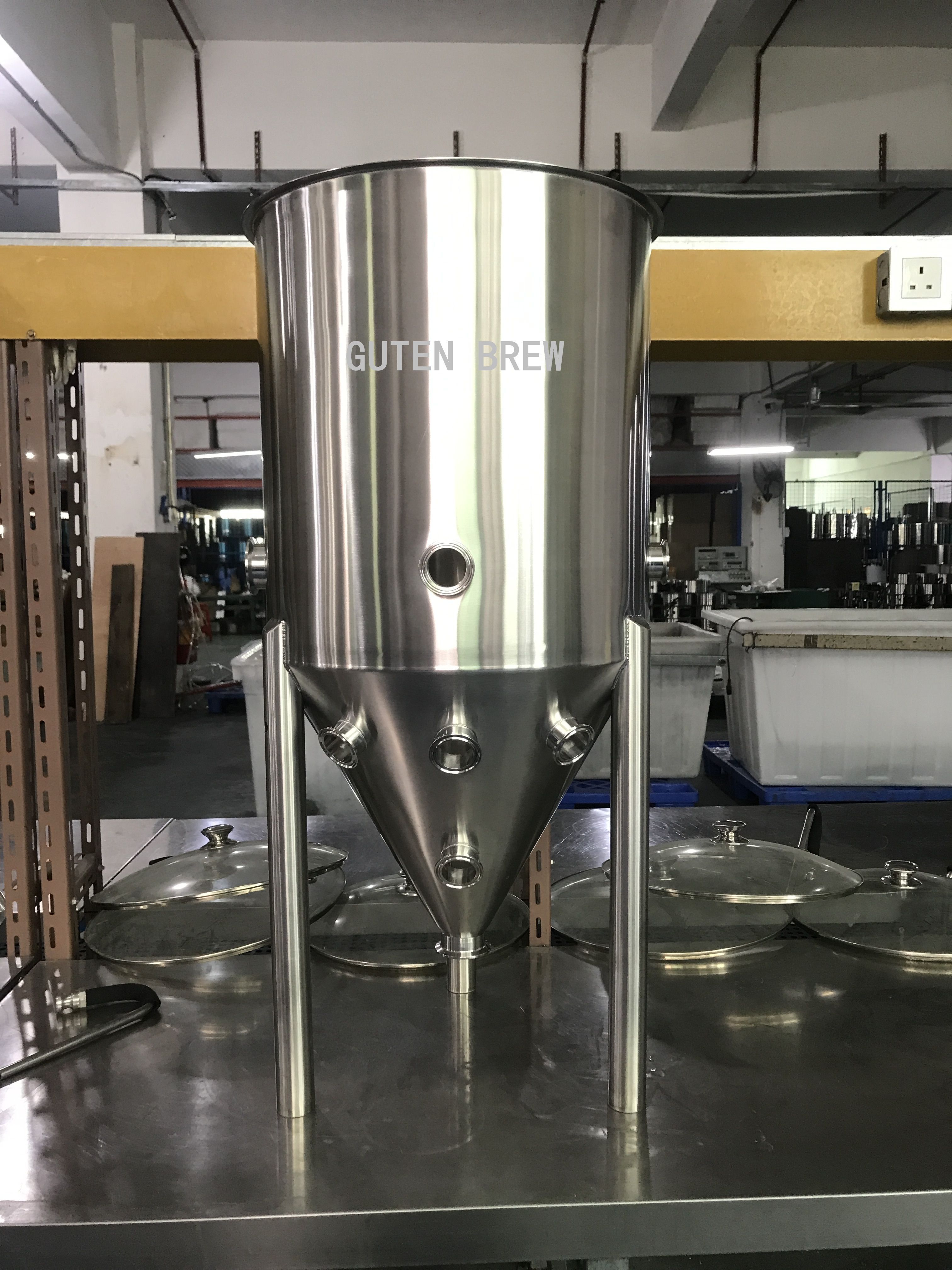 Guten 30L 55L 75L Pressurized fermenter / Beer Brewing Equipments / Stainless steel fermentation tank/304 SS Conical Fermenter