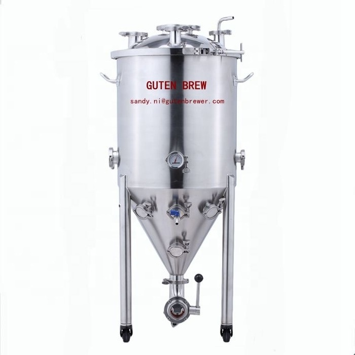 Guten 30L 55L 75L Pressurized fermenter / Beer Brewing Equipments / Stainless steel fermentation tank/304 SS Conical Fermenter