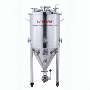 Guten 30L 55L 75L Pressurized fermenter / Beer Brewing Equipments / Stainless steel fermentation tank/304 SS Conical Fermenter