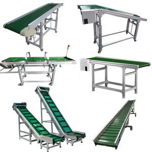 Automated power conveyor line Factory Express logistics storage aluminum conveyor belt Industrial belt conveyor