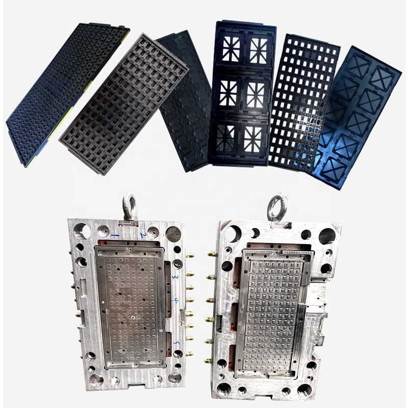 Stamping Production Electronic Parts Packaging Test Anti-static Touch Electronic Chip Tray Injection Molding Ic Tray 11.5*13.5