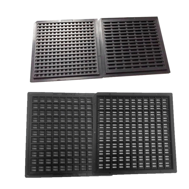 Injection molding ultrasonic cleaning drying clean vacuum packaging Naked die packaging shipped in Chip Tray