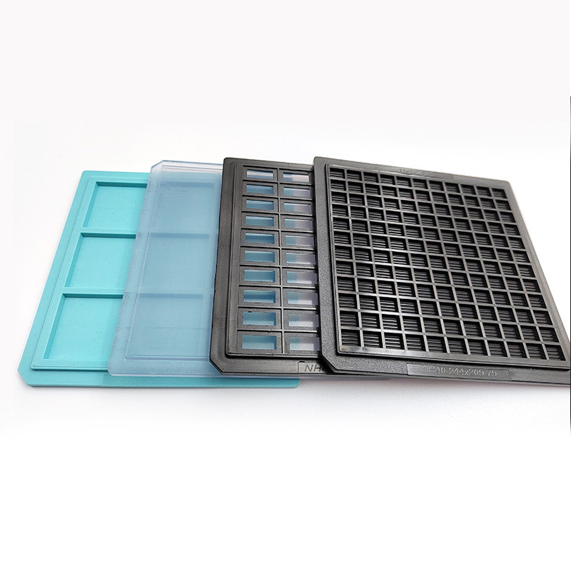 Injection molding ultrasonic cleaning drying clean vacuum packaging Naked die packaging shipped in Chip Tray