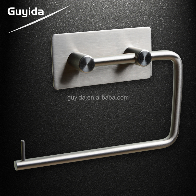 Stainless steel 304 metal wall mounted adhesive hair salon towel holder