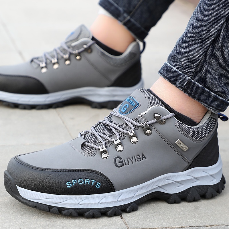 GUYISA2022 Hot Sale Waterproof Microfiber Anti-Slip Anti-Puncture Work Shoes Men's Steel Toe Safety Shoes