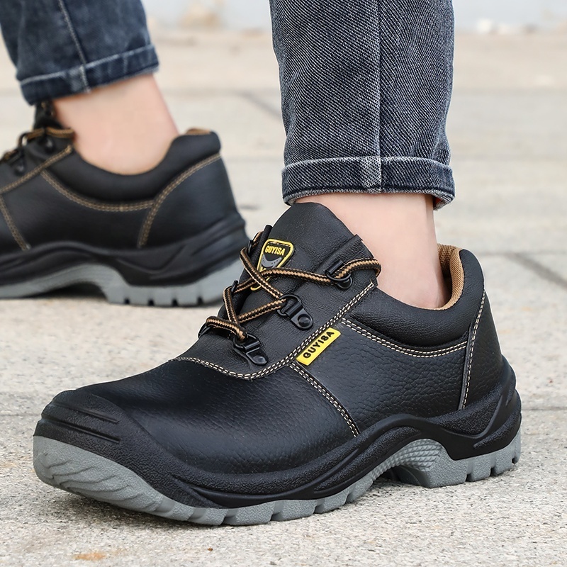 GUYISA  Fast Delivery Outdoor Comfort Steel Toe Work Boots Men Low Cut Steel Toe Safety Boots