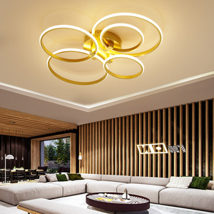 Residential Pop Dimmable Decorative Round Ceiling lamp Modern Mount Led Ceiling Light Gold for Kitchen Bedroom Living Room