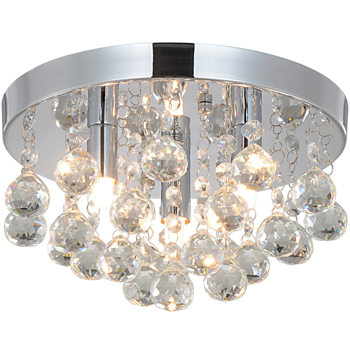 New Trend Lamp 3lights Crystal Chrome Finish Flush Mount Ceiling Light For Hallway Bedroom Kitchen chandelier With Big Discount