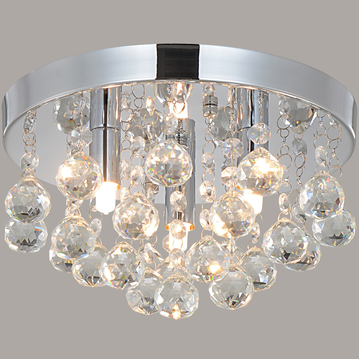 New Trend Lamp 3lights Crystal Chrome Finish Flush Mount Ceiling Light For Hallway Bedroom Kitchen chandelier With Big Discount