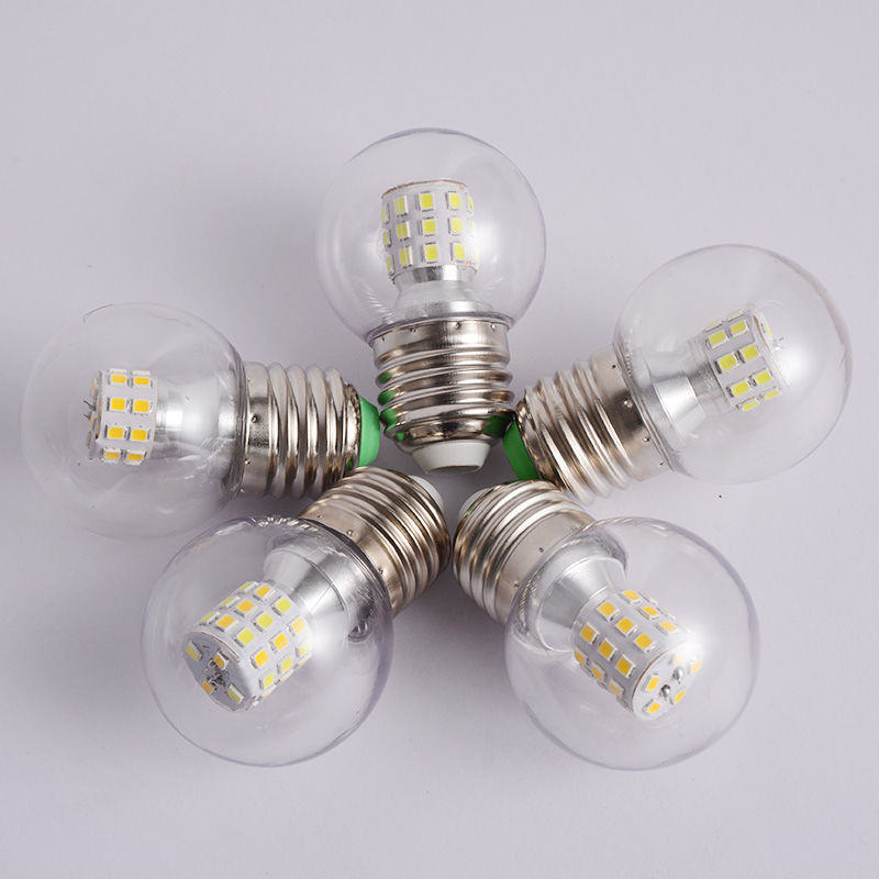 Cheap price Wholesale LED bulb e27 screw G45 white round bubble transparent mini ball globe bulbs 5w 7w magic bean light source