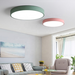 Hot selling indoor led home lighting bedroom surface mounted Modern ip33 round led light ceiling for room decorating lights