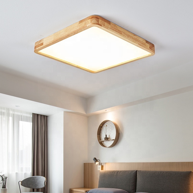 Good price 24 inch ceiling light wood round ceiling lights 60cm for bedroom study