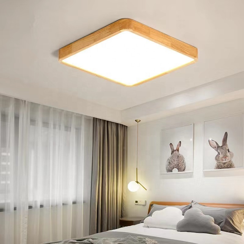 Good price 24 inch ceiling light wood round ceiling lights 60cm for bedroom study