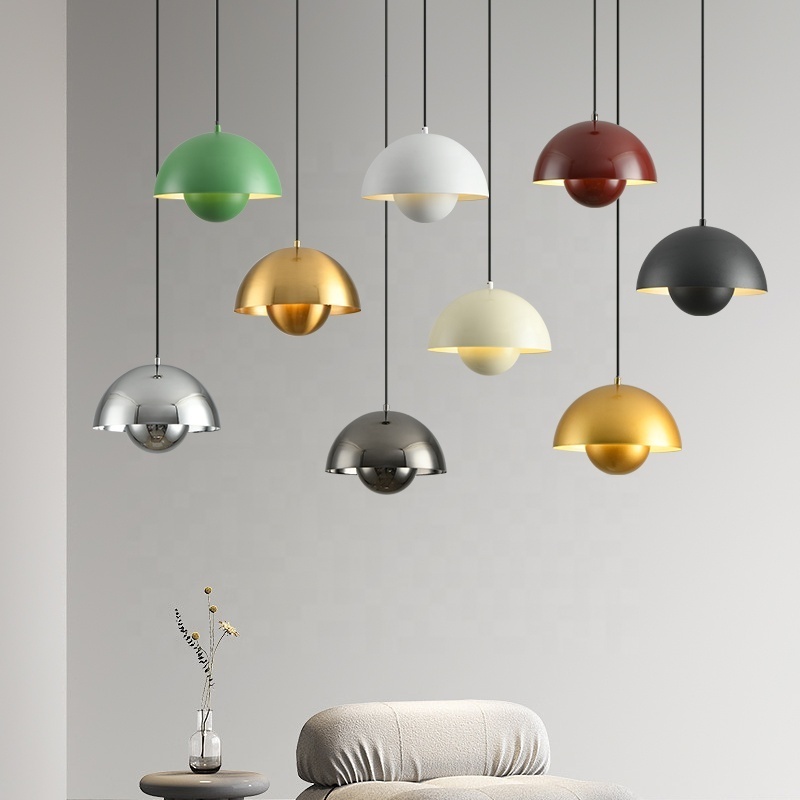 Modern Coloful Mushroom Hanging Light For Bedroom Kitchen hotel Decorative lighting Bar Table Indoor ceiling Chandelier