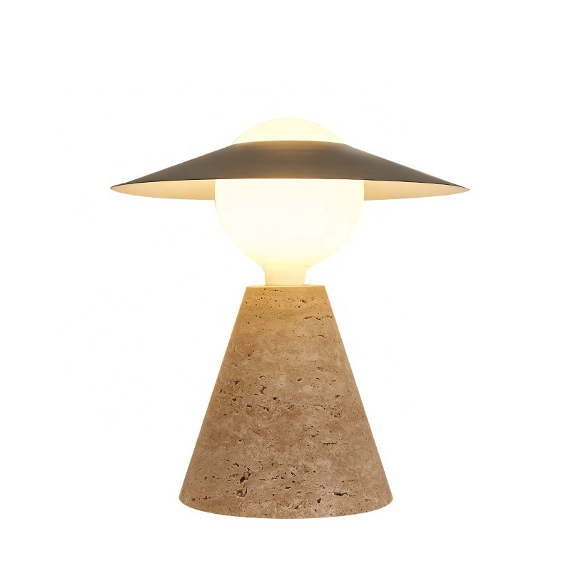 modern marble stone table lamp