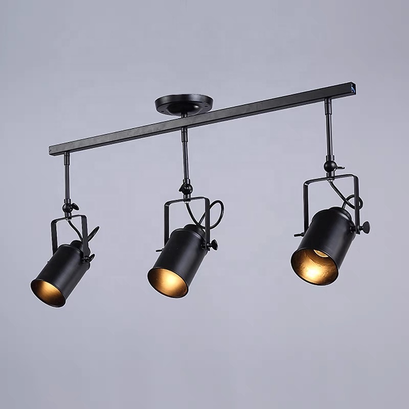 Loft Retro Industrial Iron ceiling lamp for Restaurant Cafe Bar Clothing Store  wholesale black suspended Decorative Light