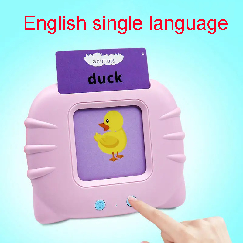 Multi-Language English/French/Arabic 112 Cards 224 Words Learning Machines Educational Talking Flash Cards Learning Toys