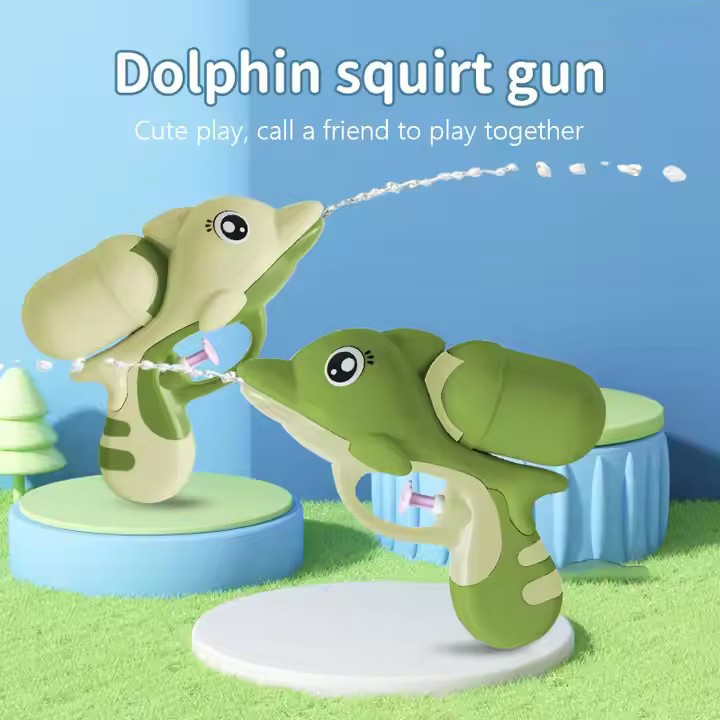 Indoor Outdoor Summer Toys Animal Dolphin Shaped Mini Water Games Toy Hand Held Water Gun