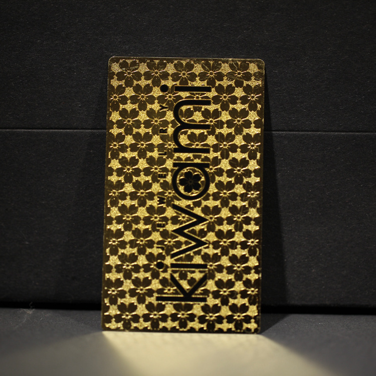 Custom Printing Private Metal Vip Gold Card For Promotion Stainless Steel Metal Vip Gold Card Gold Business Metal Name Card