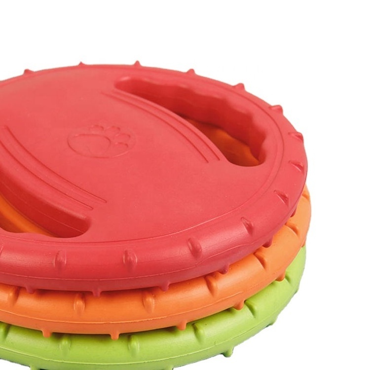 2024 Hot Sale Hollow Design Dog Training Flying Disc EVA Water Floating Interactive Pet Dog Toy