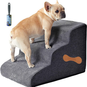 Factory wholesale Custom High Quality Dog Stairs Hign Density Dog Bed With Washable Cover Non-Slip Dog Ramp