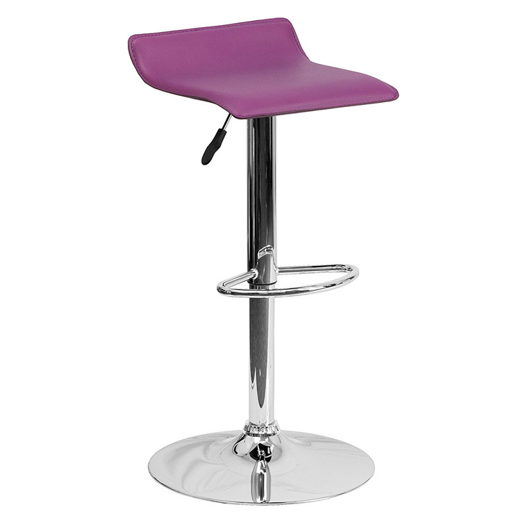 360 Degree Swivel Adjustable Bar Stool, Modern Leather Bar Chair