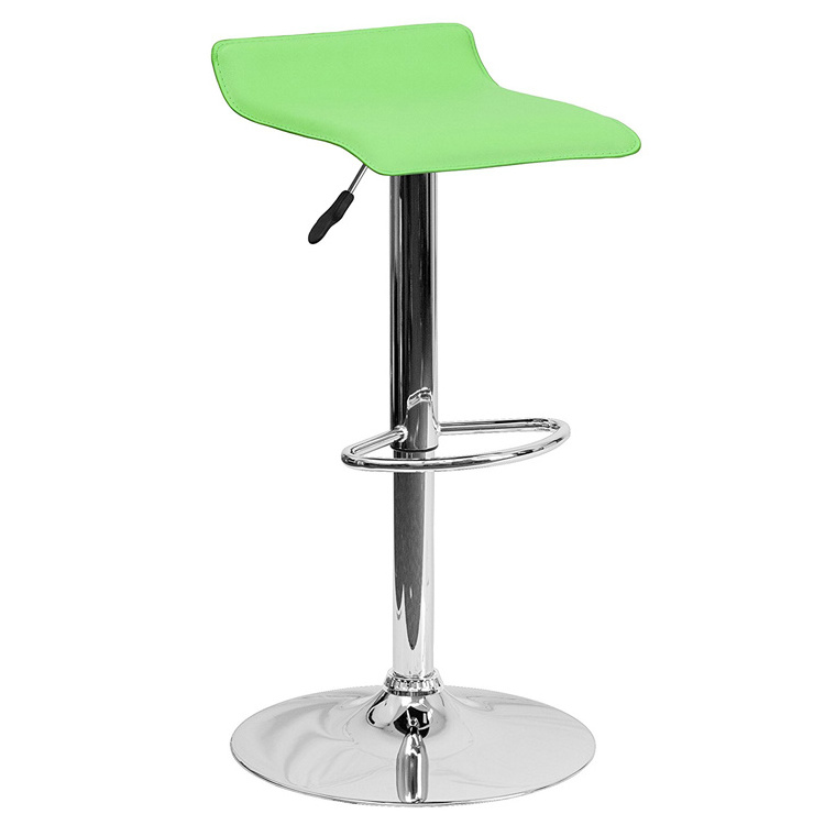 360 Degree Swivel Adjustable Bar Stool, Modern Leather Bar Chair