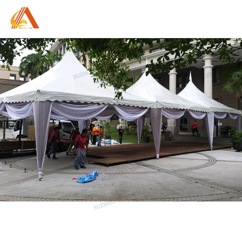 Factory Direct Sales gazebo x 5m large classical pagoda folding party tent new arrival japanese stone pagoda