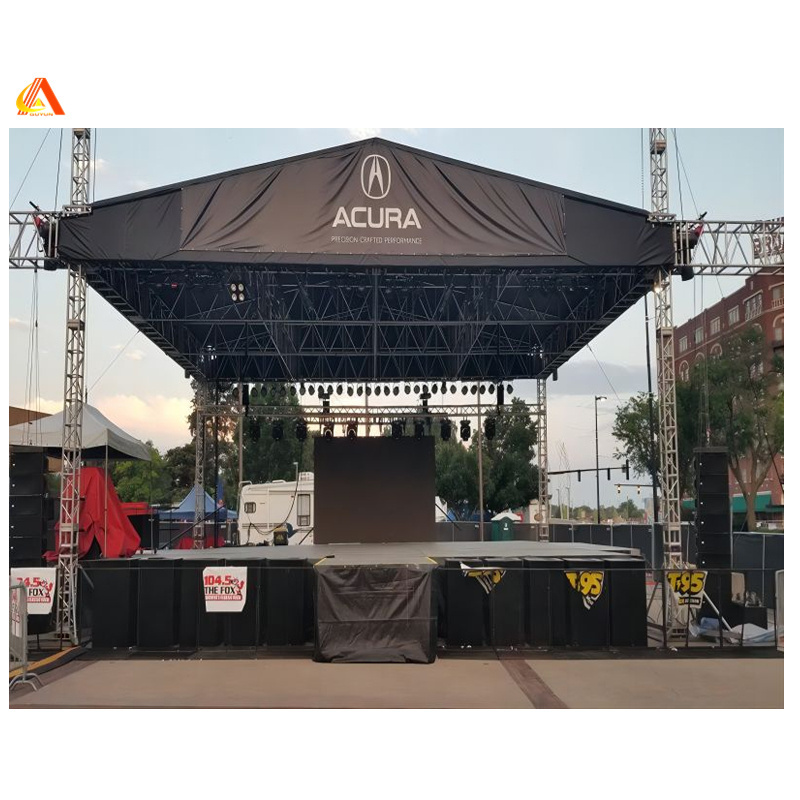 Manufacturer Aluminium Display Screen Truss Speaker support truss with lifting truss stage system