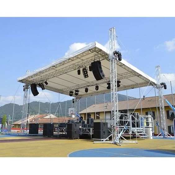 Manufacturer Aluminium Display Screen Truss Speaker support truss with lifting truss stage system