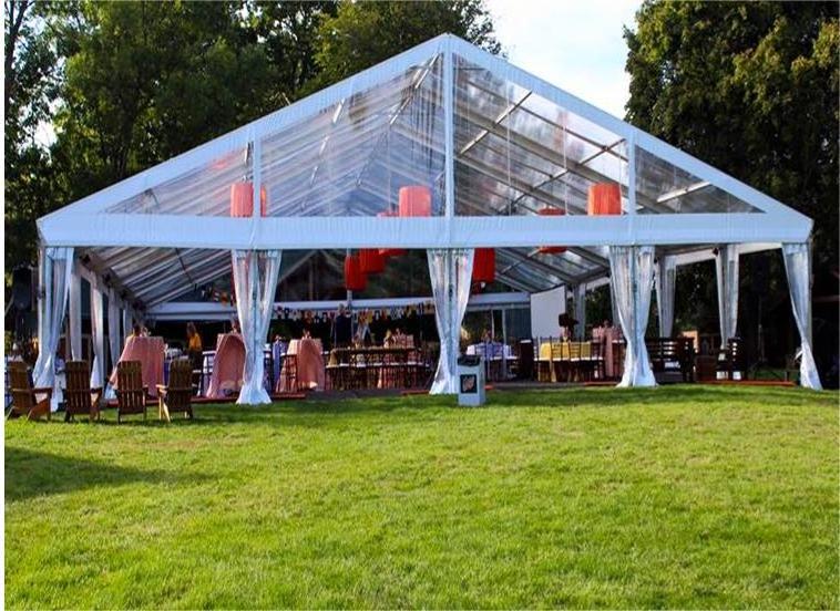 Factory Price 500 People Outdoor Luxury Marquee Tent Transparent Clear Top Cover Wedding Tent For Sale