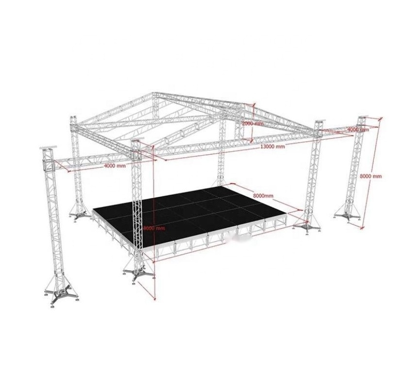 Customizable Aluminum Frame Truss Display Lighting Event Stage Truss for Sale